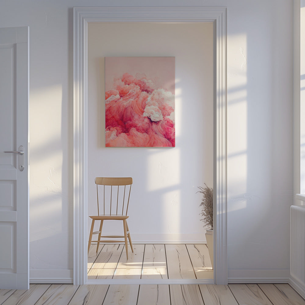 Purpurrote Wellen | Leinwand