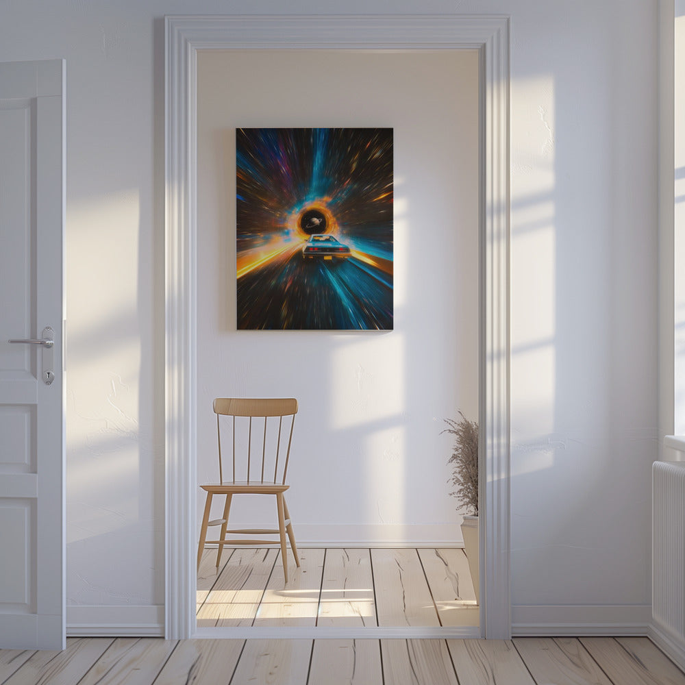 Kosmische Autoreise | Leinwand