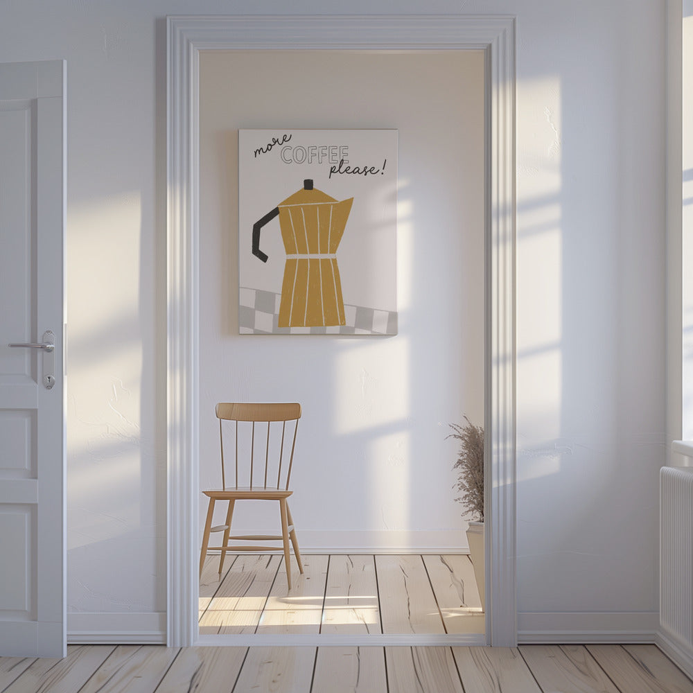 Mehr Kaffee | Leinwand
