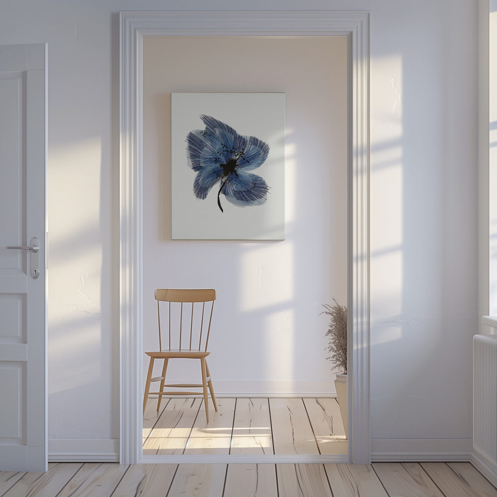 Blaue Blume 3 | Leinwand