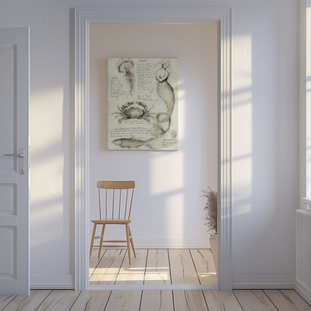Mythische und Meerestiere | Leinwand