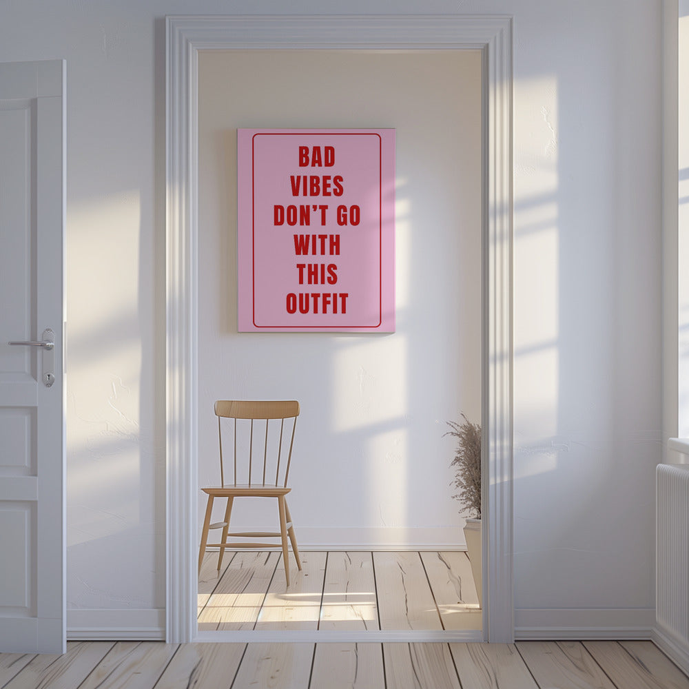 Positive Vibe Garderobe | Leinwand