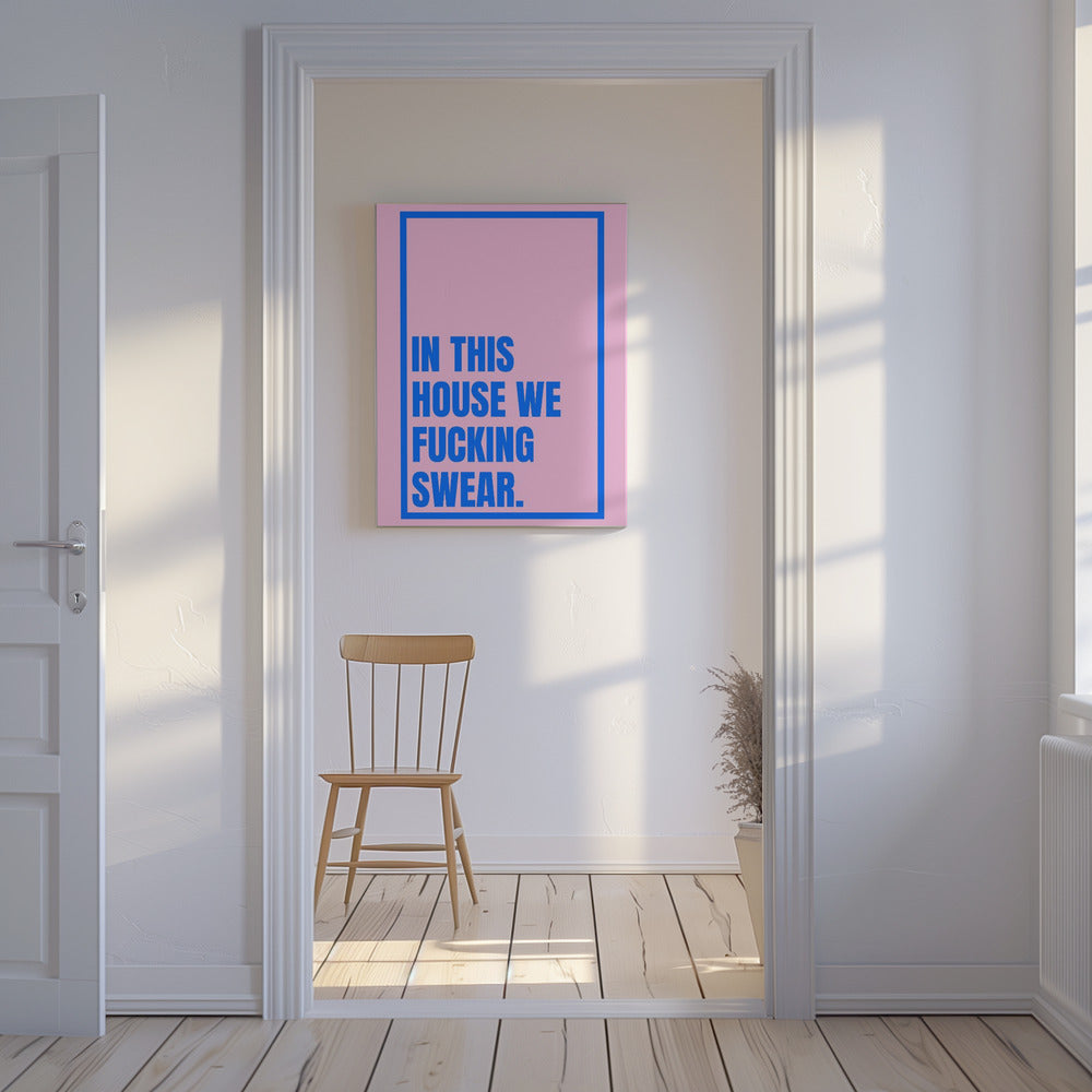 Mutiges Haus-Statement | Leinwand
