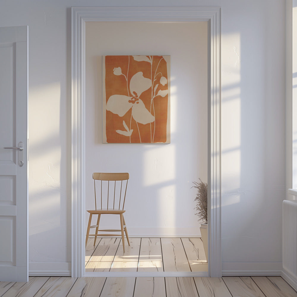 Abstrakte Minimale Blumen | Leinwand
