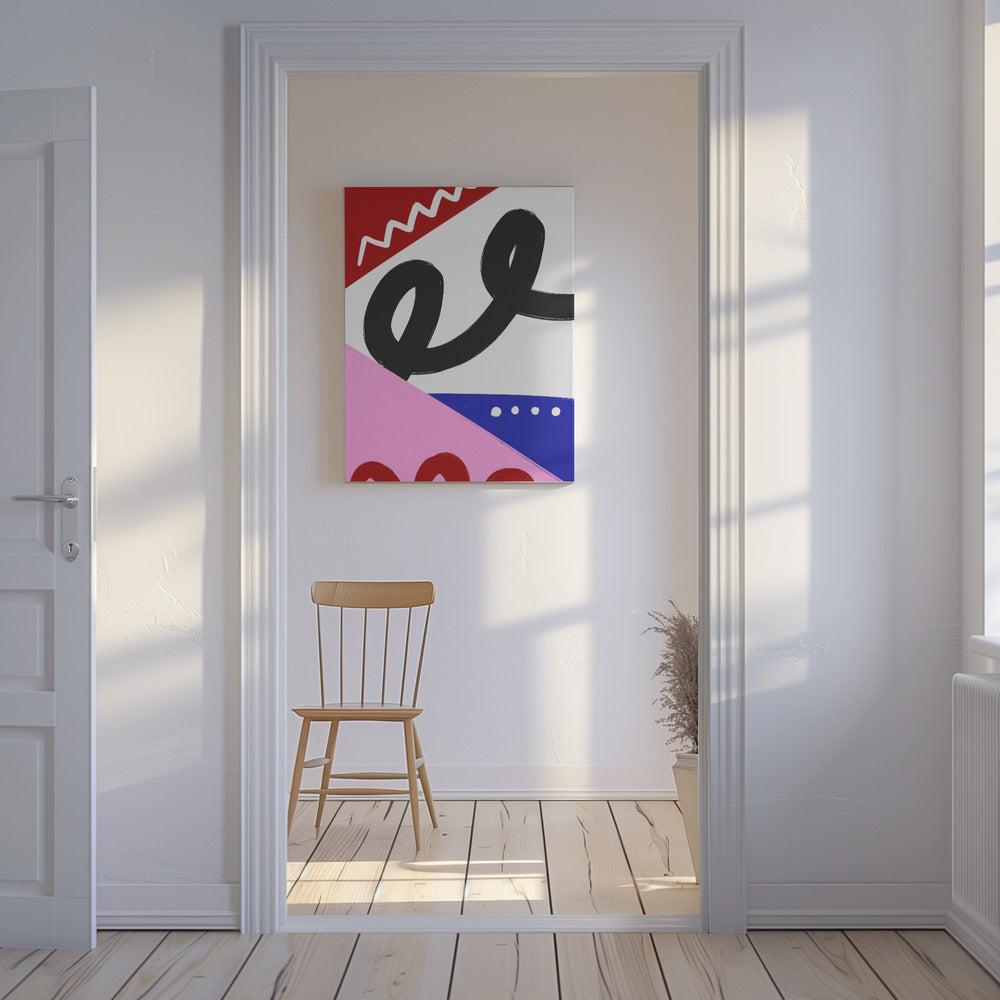 Bunte Kurven | Leinwand