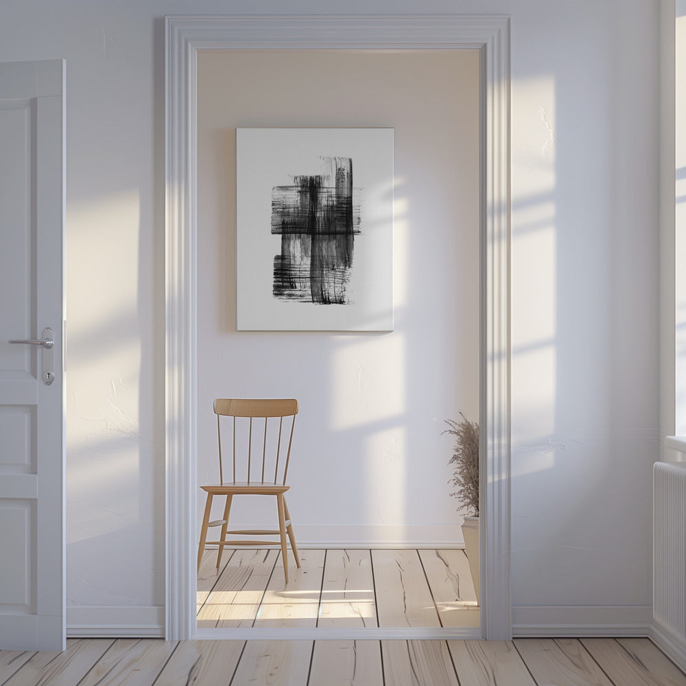 Ink %22black Ink Strokes No.03%22 | Canvas