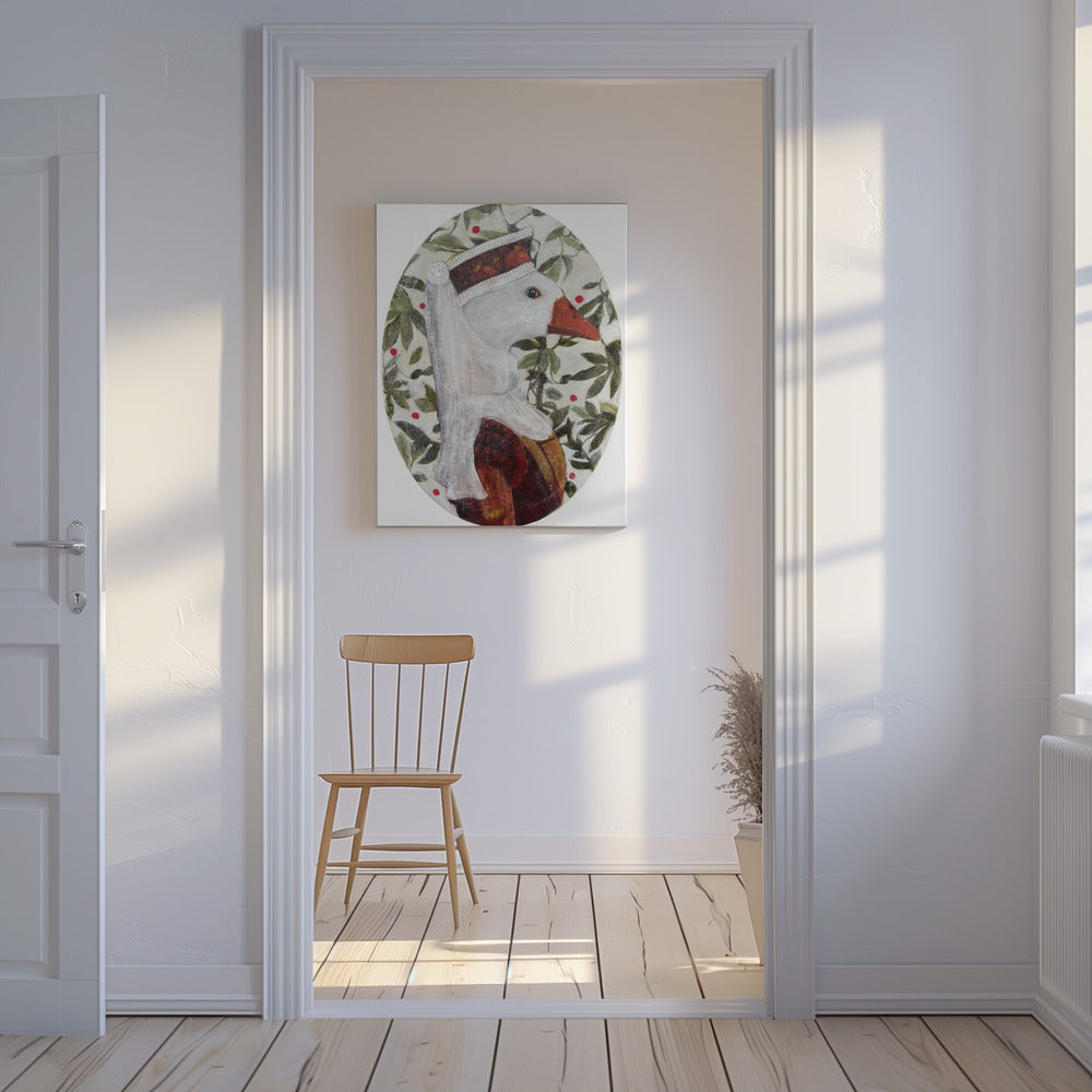 Cata mit grünen Blättern | Leinwand