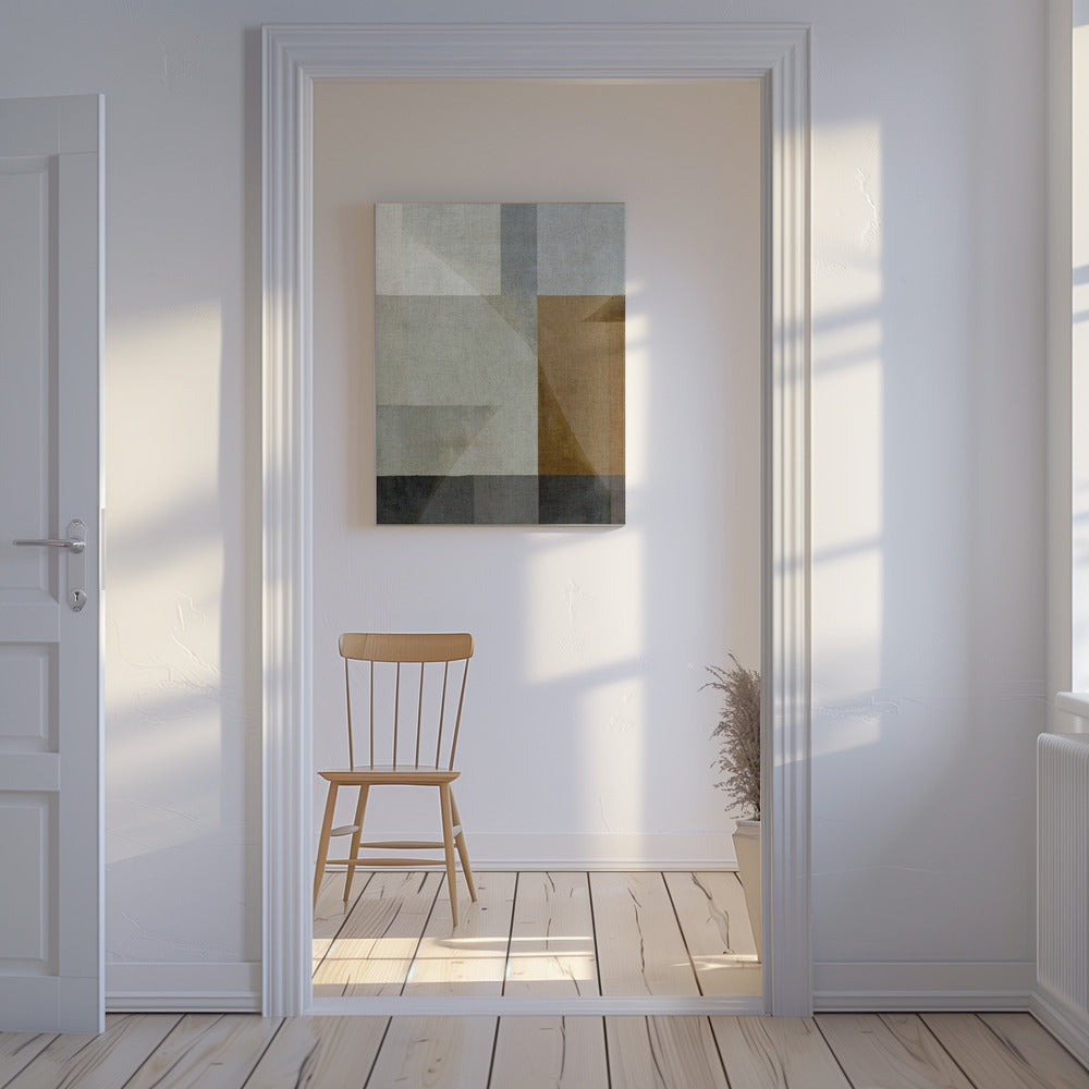Muted Geometric Shapes | Canvas