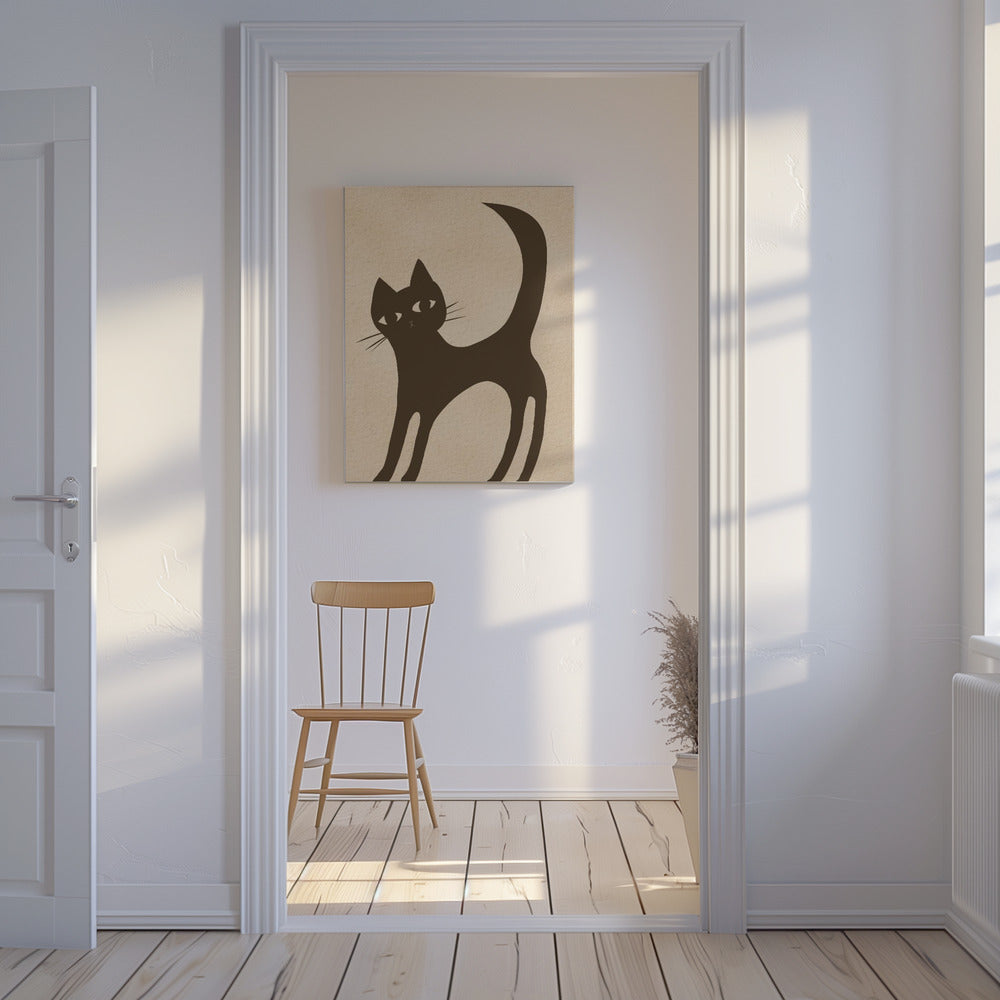 Braune Katze | Leinwand