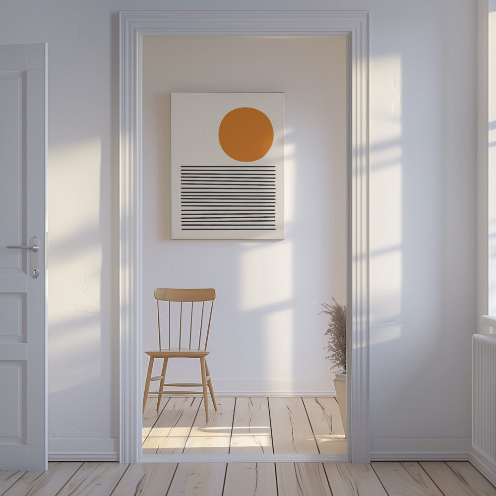 Minimalistische Meereslandschaft | Leinwand