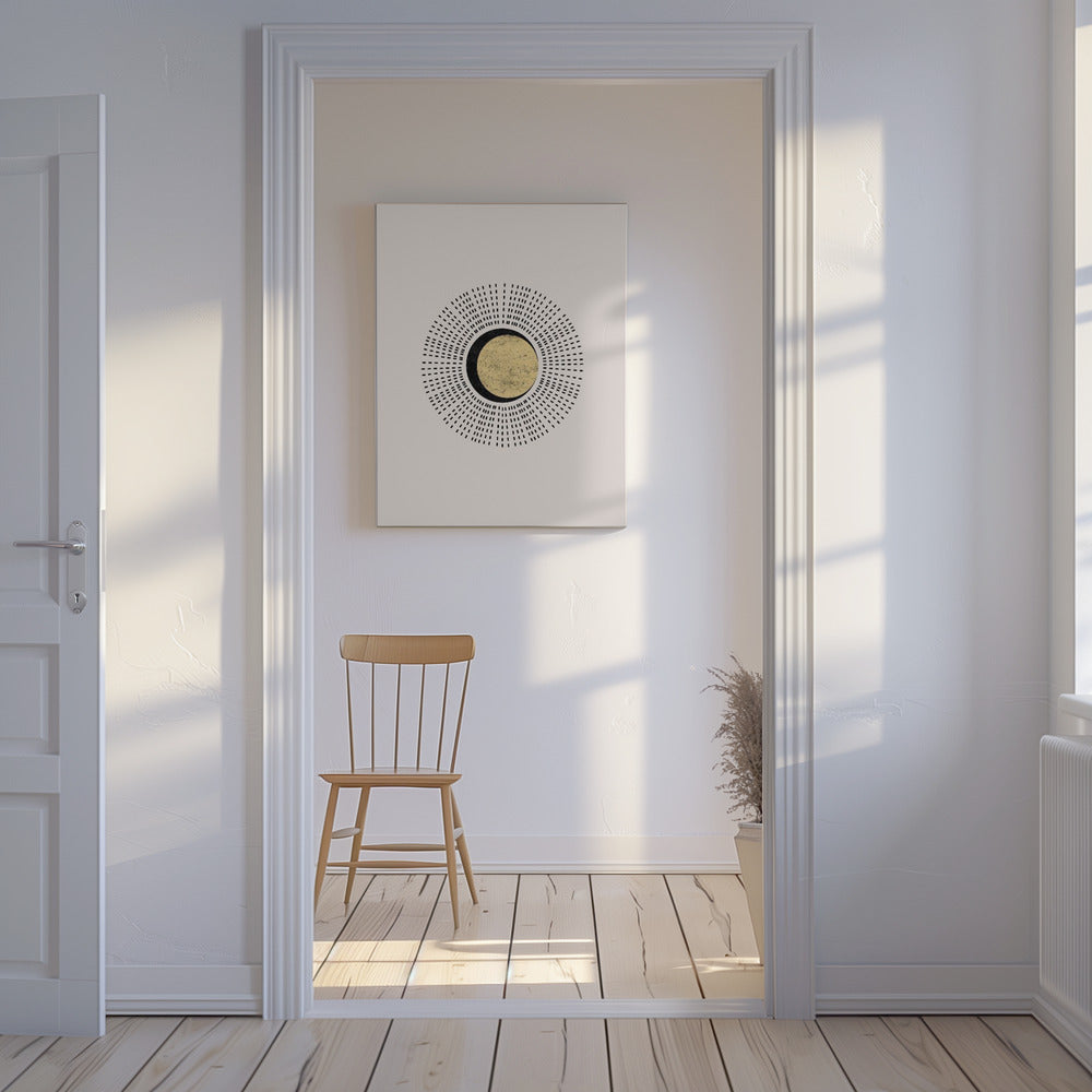 Minimalistische Sonne | Leinwand