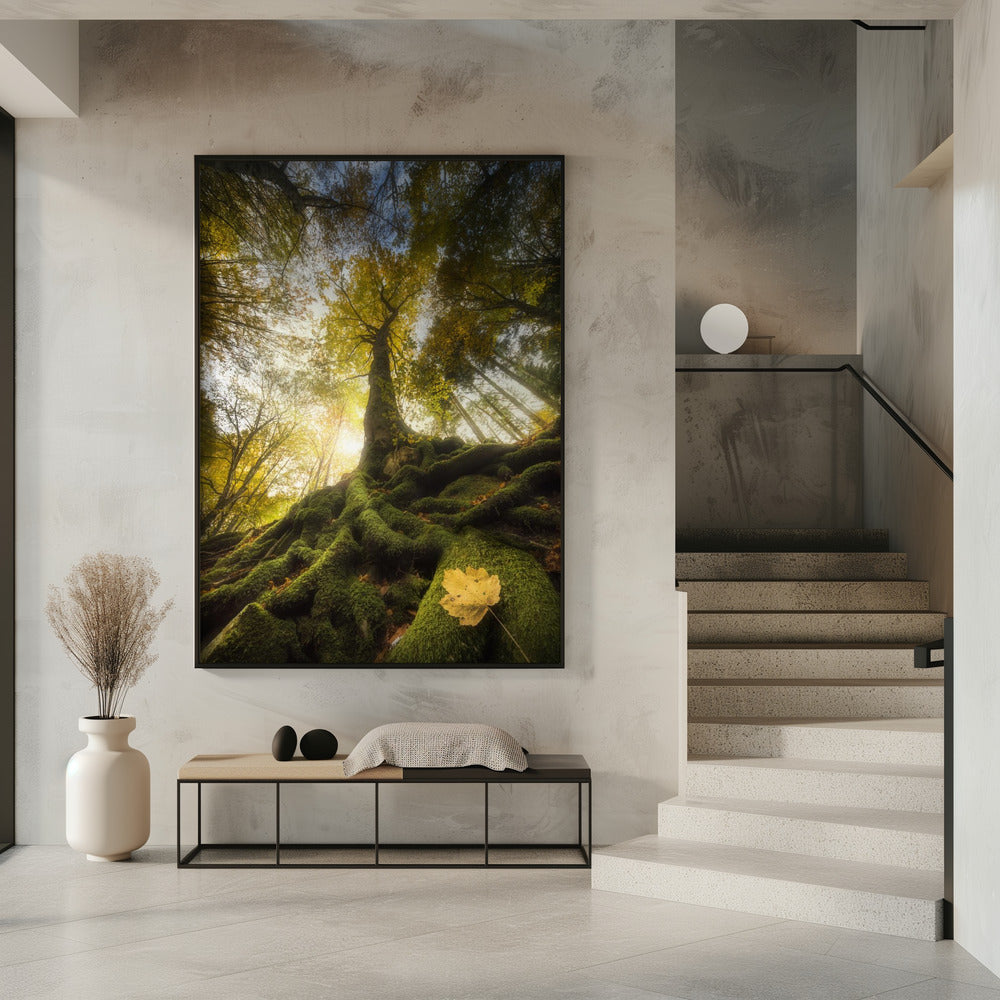 Der Abschied eines Blattes | Poster