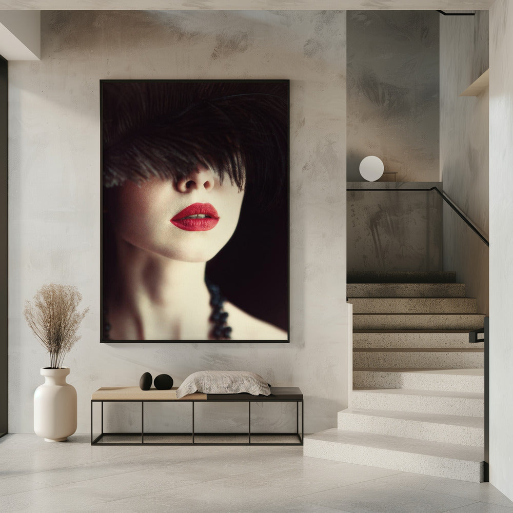 Lippen und Feder | Poster
