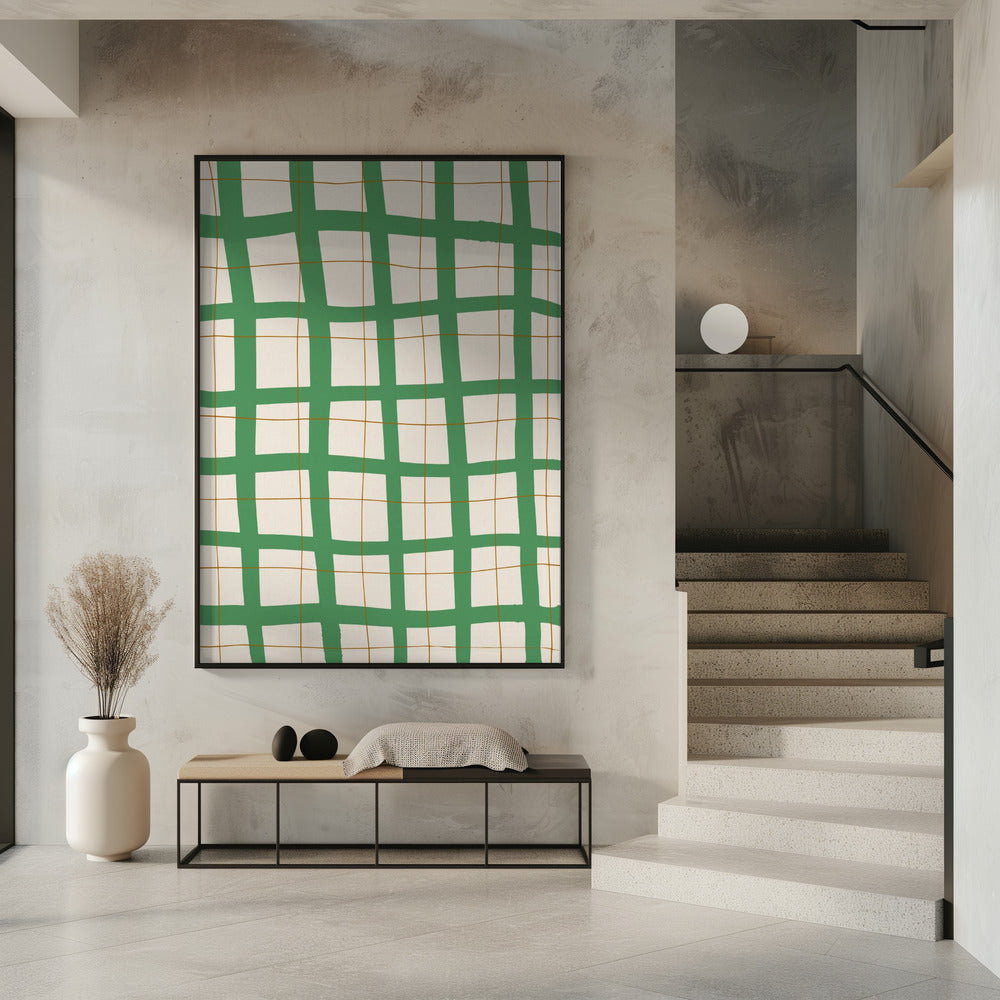 Grünes Gitter | Poster