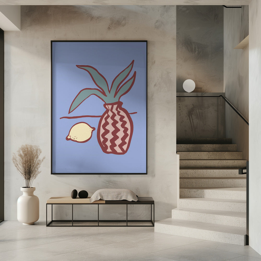 Blaue Zitrone | Poster
