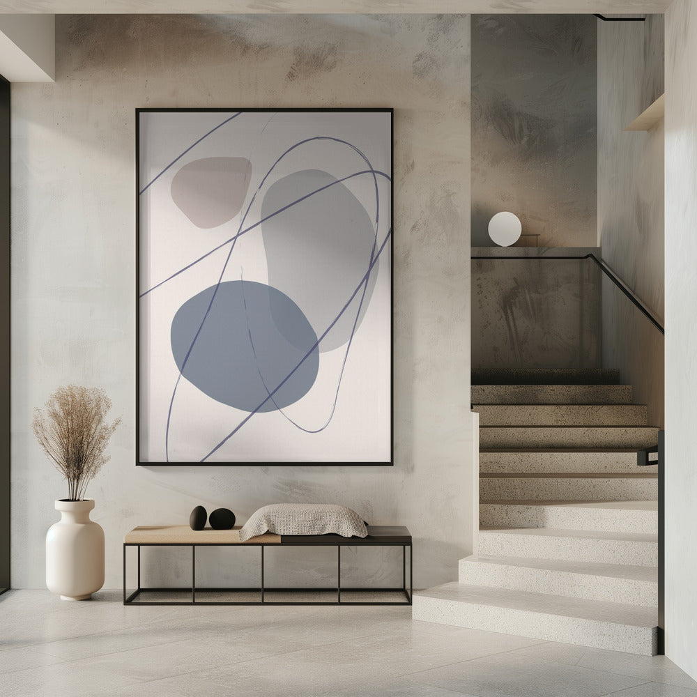 Neue Formen Blau Nr. 2 | Poster
