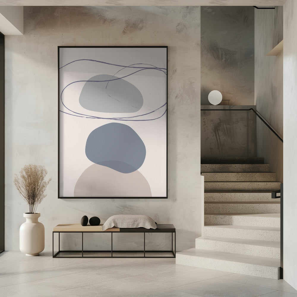 Neue Formen Blau Nr. 4 | Poster