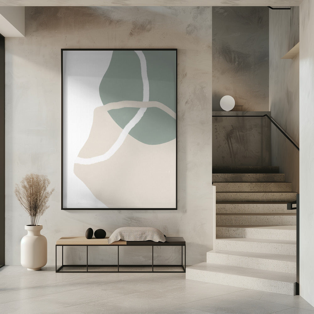 Abstrakter Erdfluss | Poster