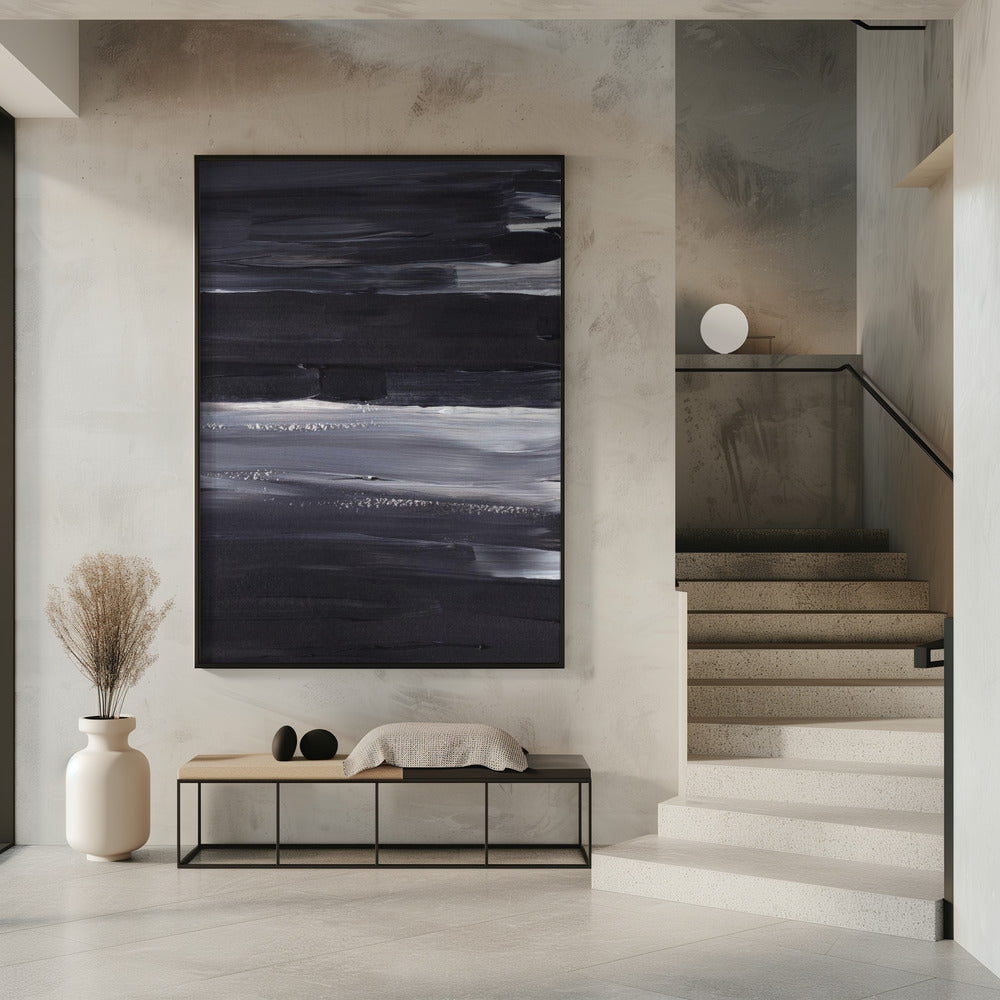 Ausdrucksstarke monochrome Striche | Poster