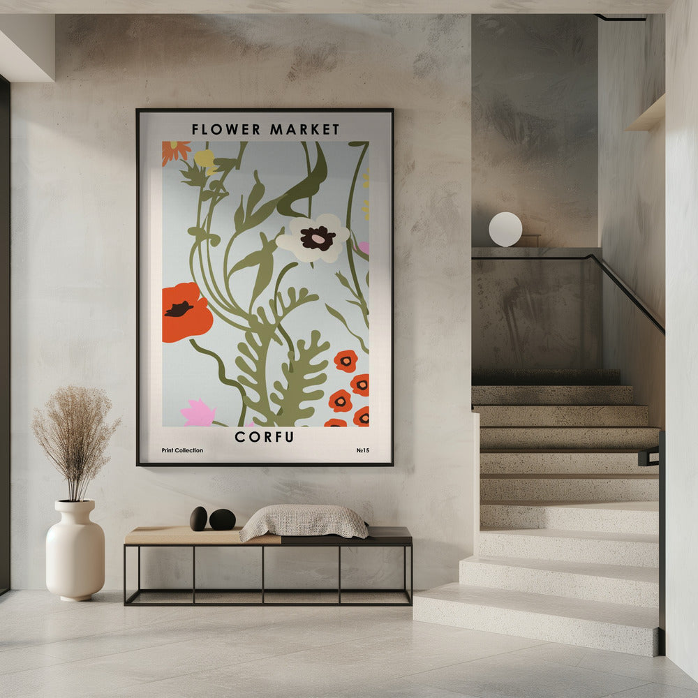 Blumenmarkt Korfu | Poster