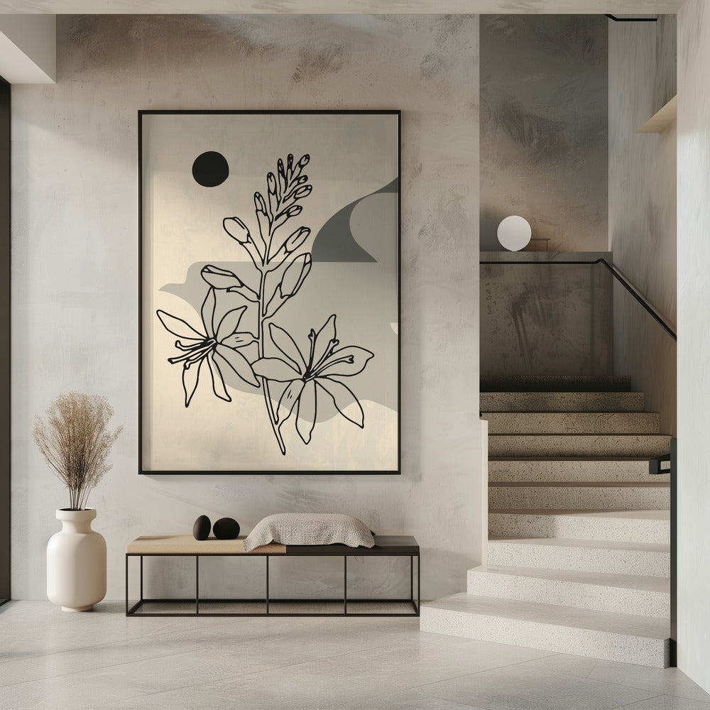Abstrakte Blume 1 | Poster
