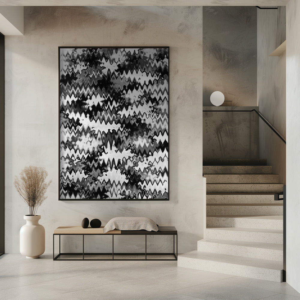 Zickzack Monochrom | Poster