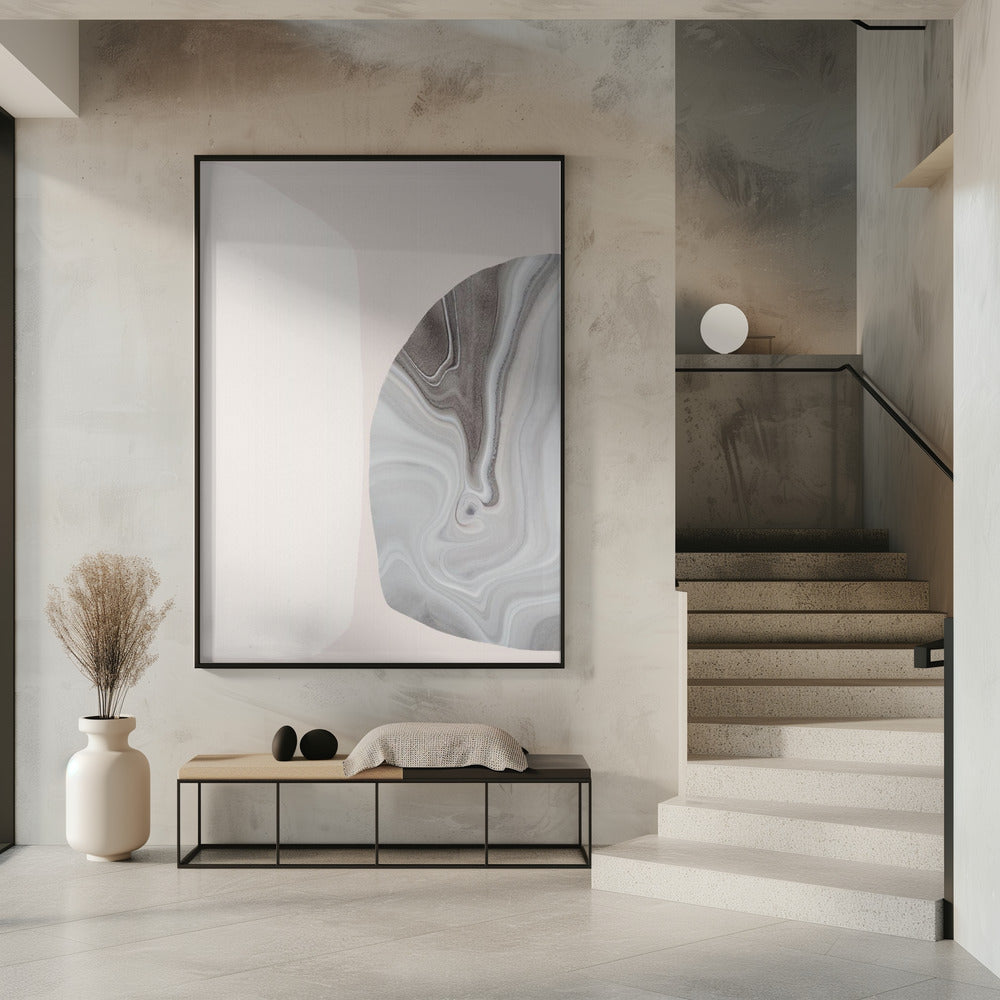 Marble Texture with Fluid Lines | Poster