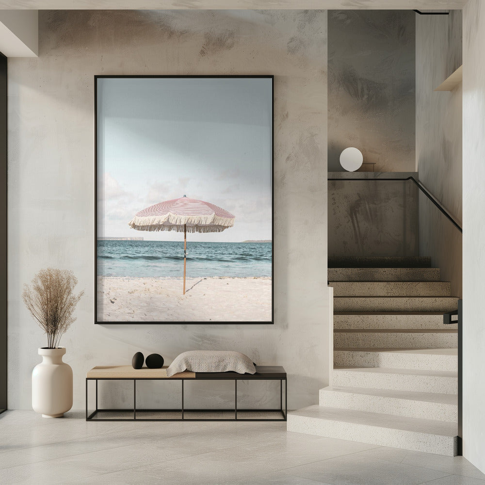 Rosa Regenschirm | Poster