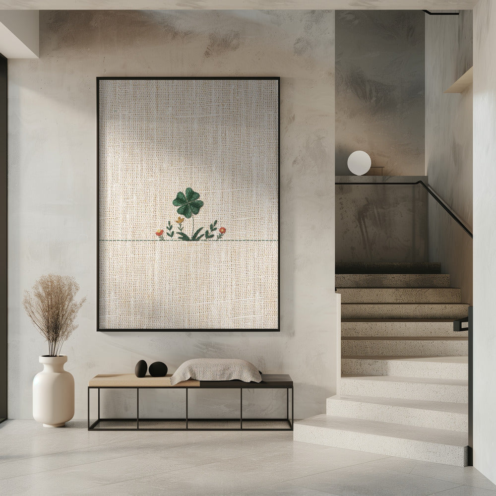 Lucky Clover Embroidery | Poster