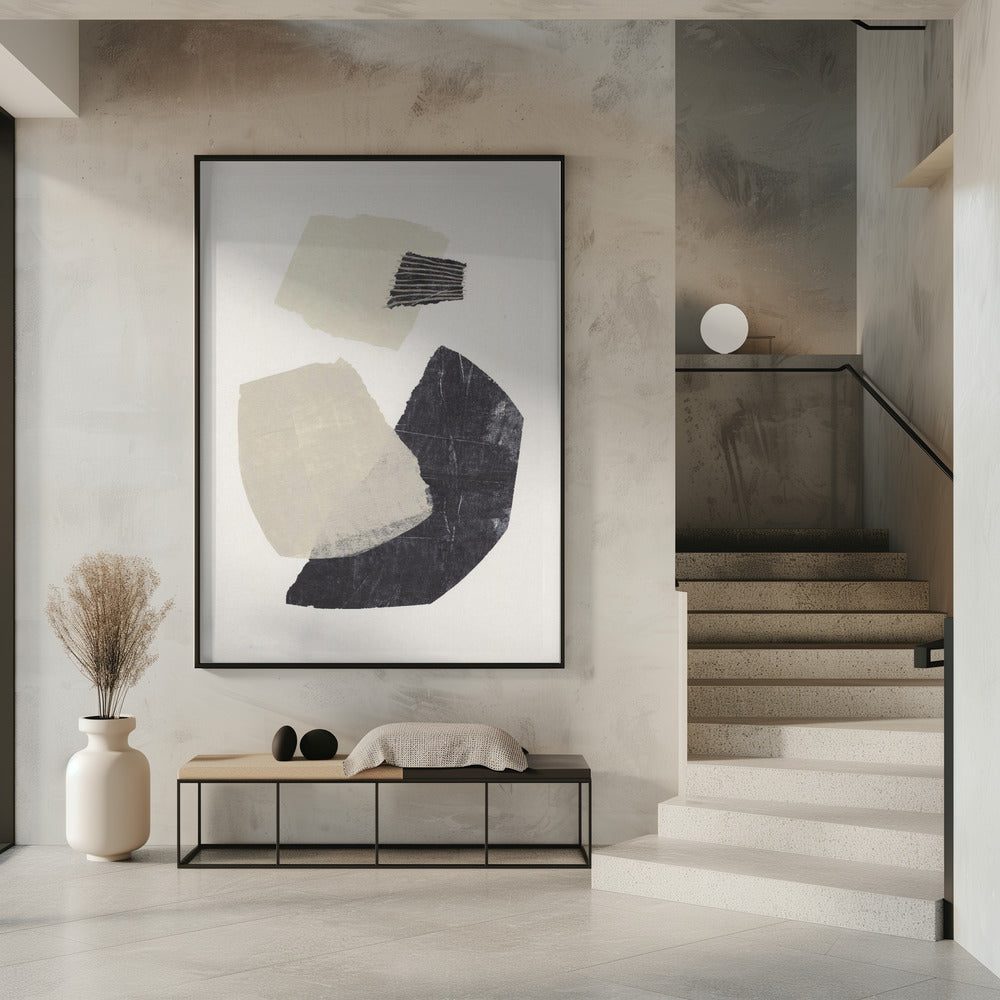 Monochrome Formen #1 | Poster