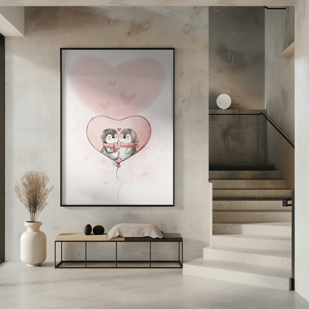 Verliebter Pinguin | Poster