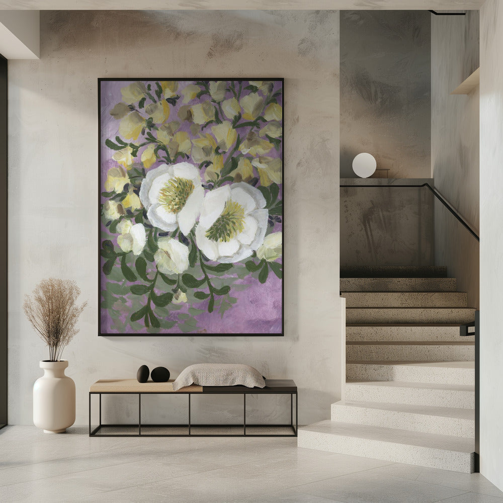 Raelynna painterly florals | Poster
