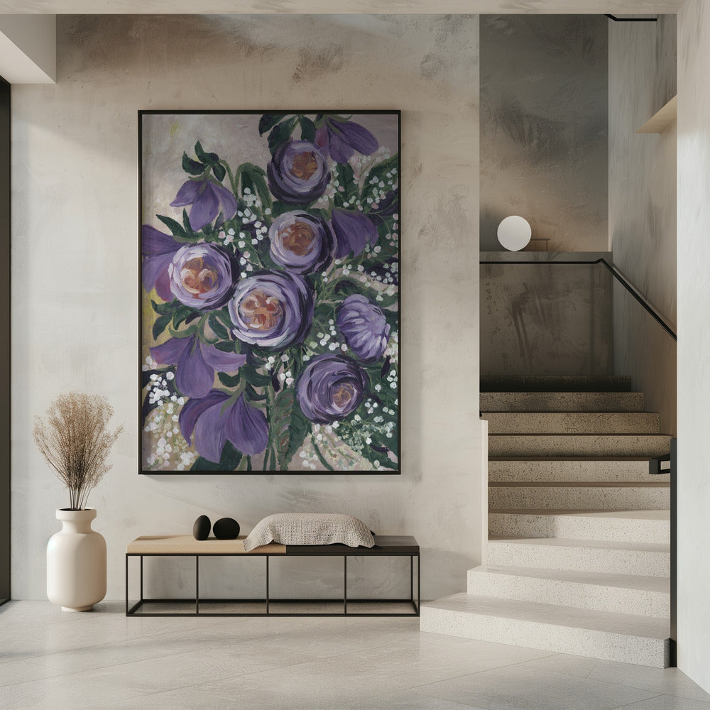 Aaliyah malerische englische Rosen | Poster