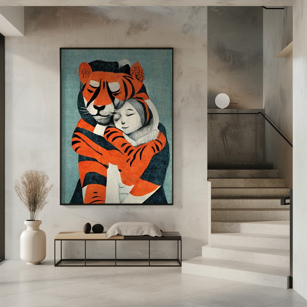 Tigerumarmung | Poster