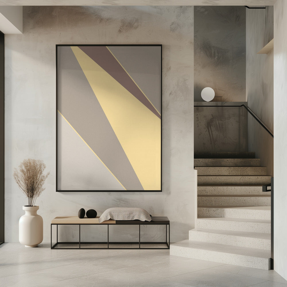 Abstrakte Formen Gelb | Poster