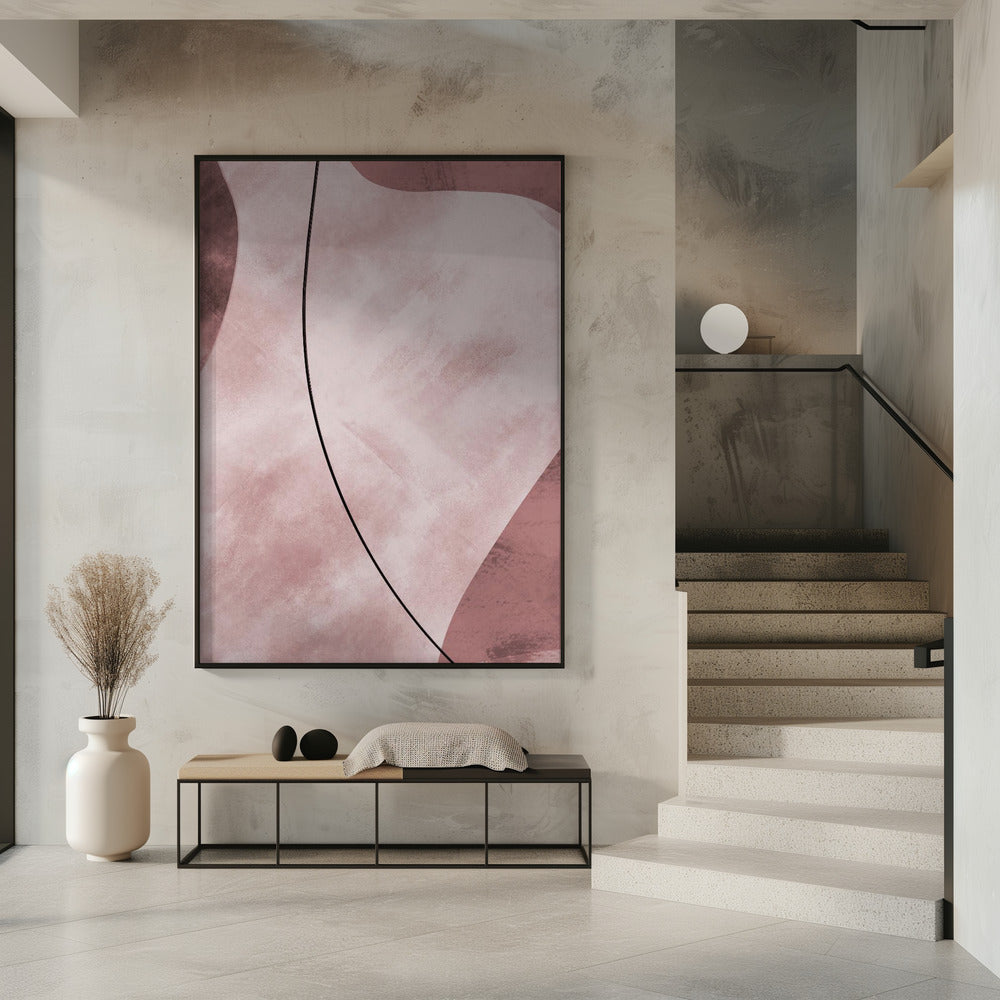 Abstrakte Formen Rosa | Poster