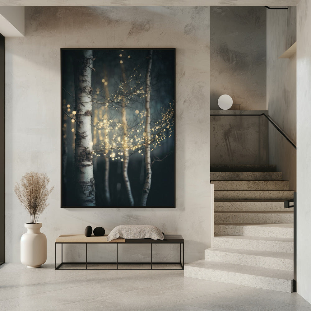 Funkelnder Birkenhain | Poster