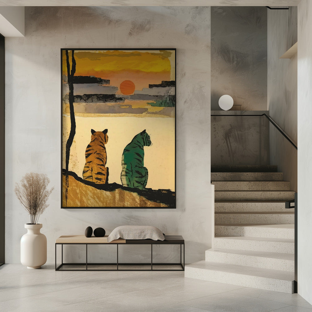 Sonnenuntergangsbegleiter | Poster