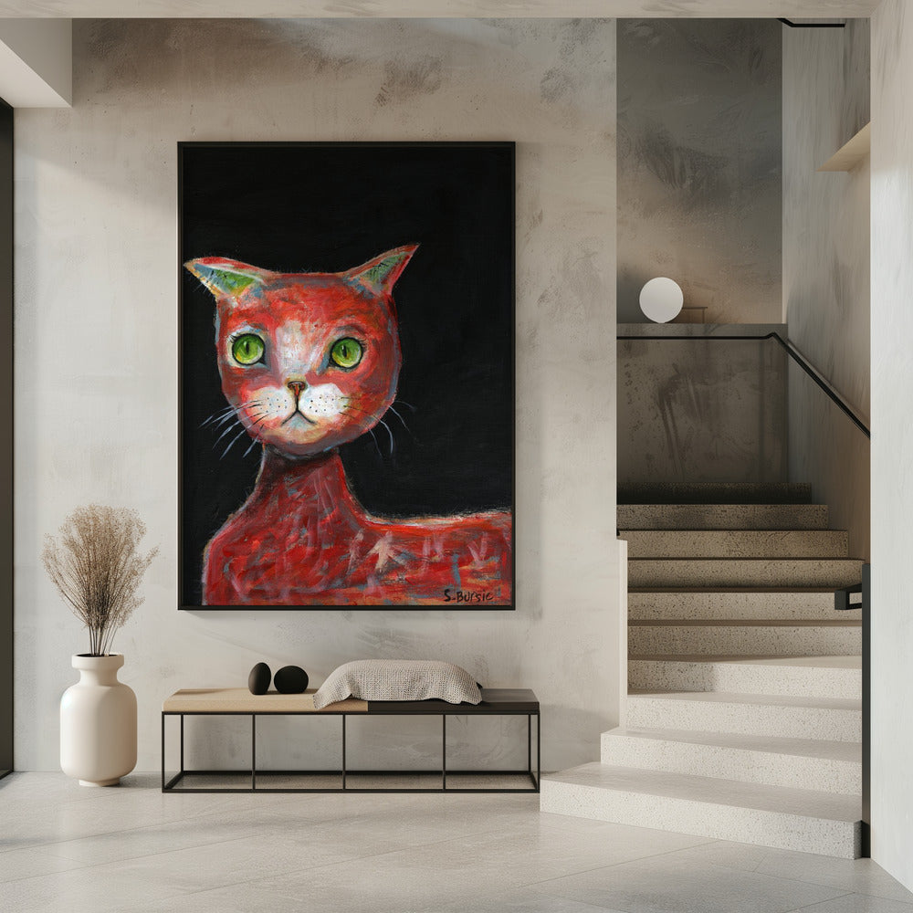 Rote Katze | Poster