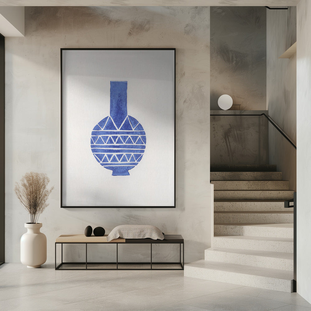 Linolschnittvase Nr. 8 | Poster