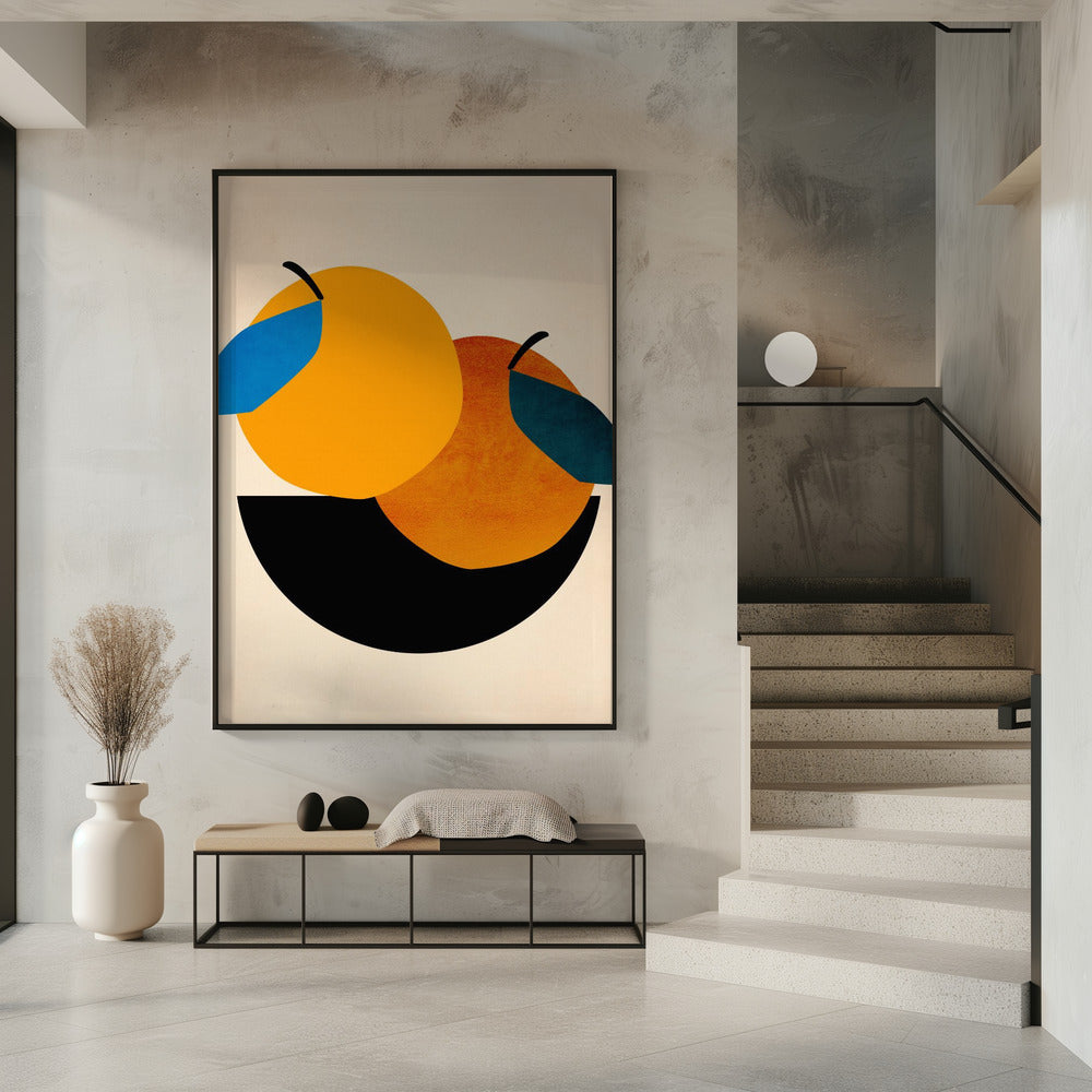 Zwei Orangen | Poster