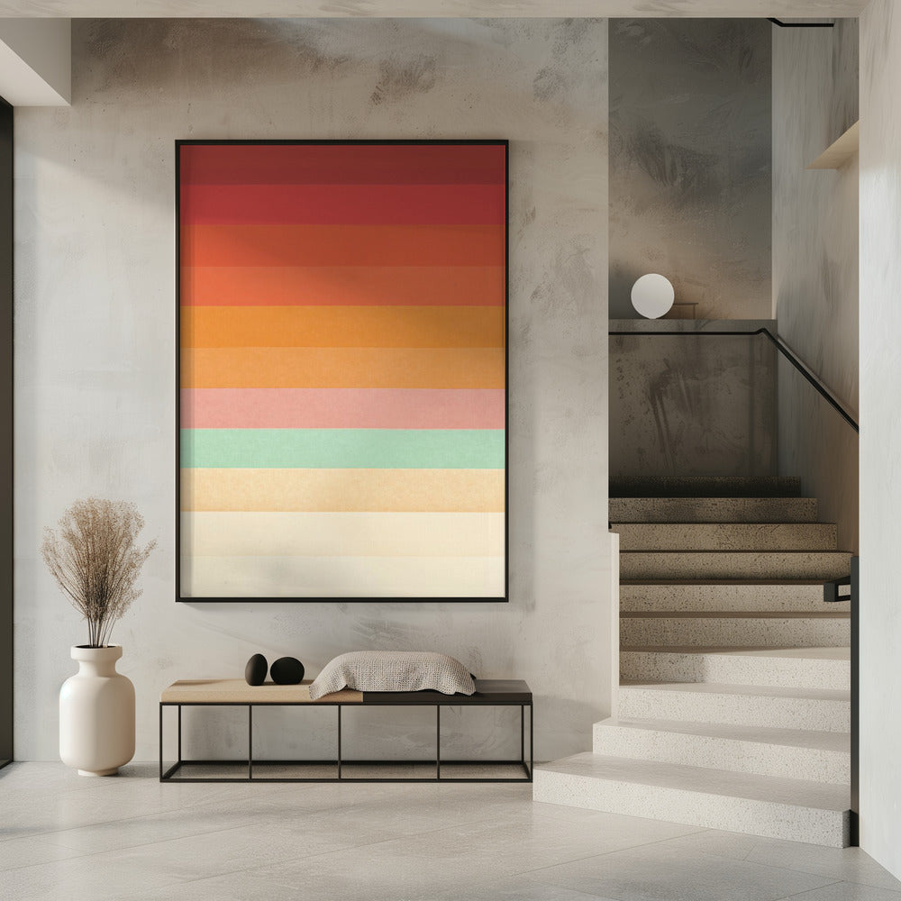 Regenbogen-Chevrons | Poster