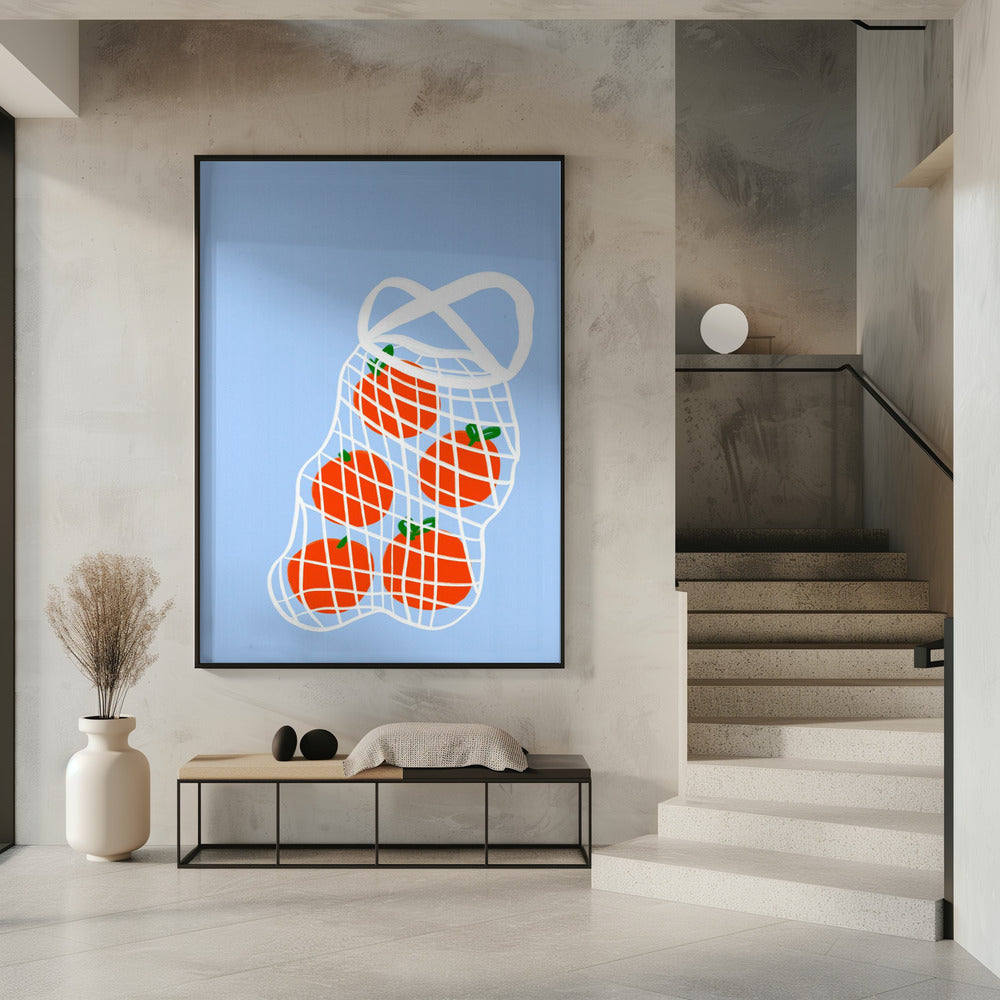 Tomatoes in Mesh | Poster