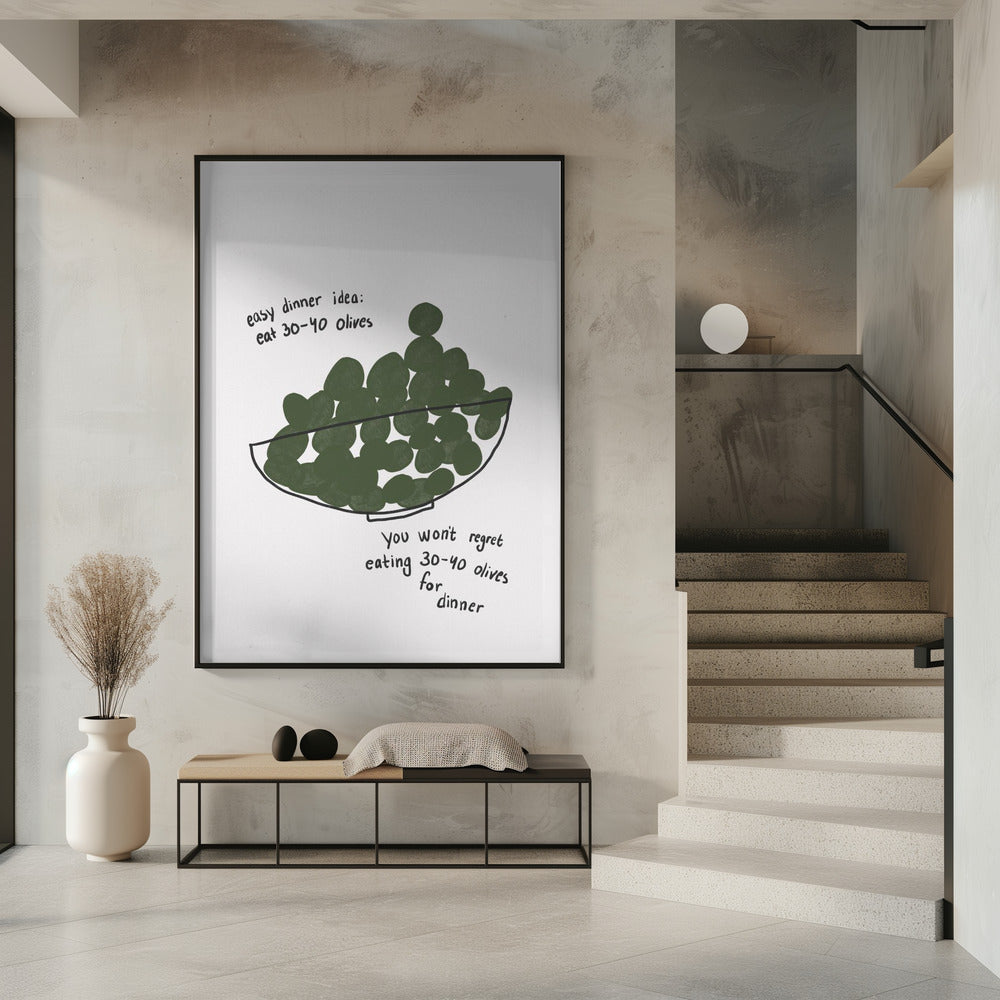 Oliven-Dinner-Delikat | Poster