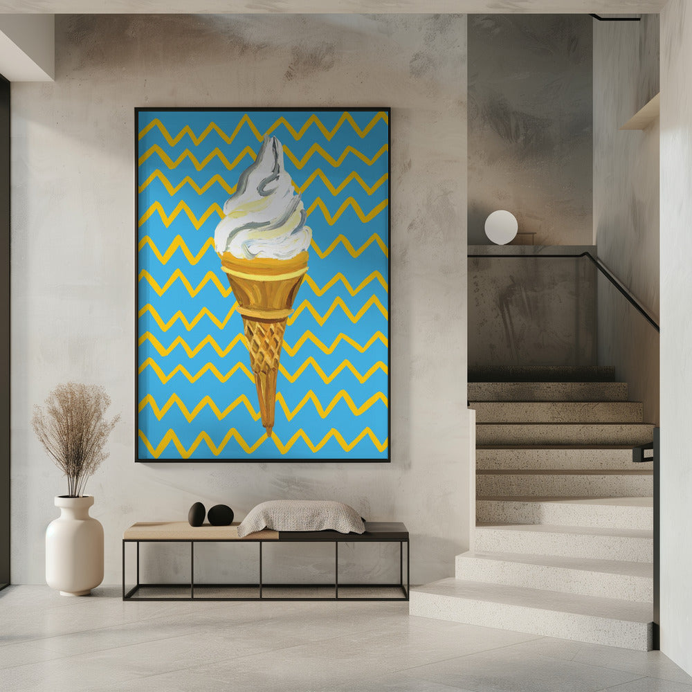 Eiscreme Blau | Poster