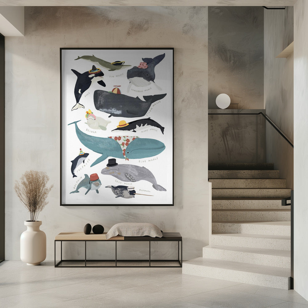 Wale in Hüten | Poster