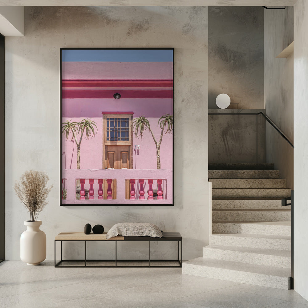 Pfirsichfarbene Fassade | Poster