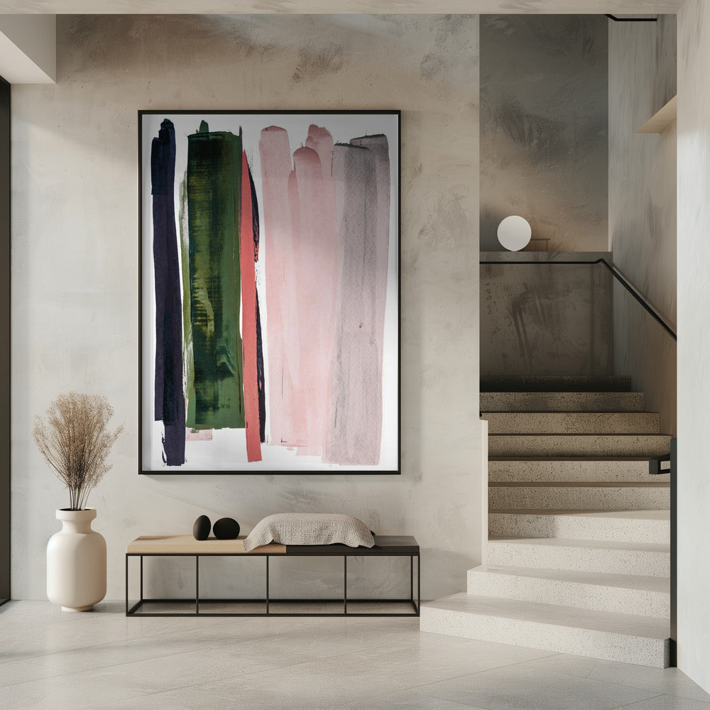 Vertical Brushstrokes | Poster