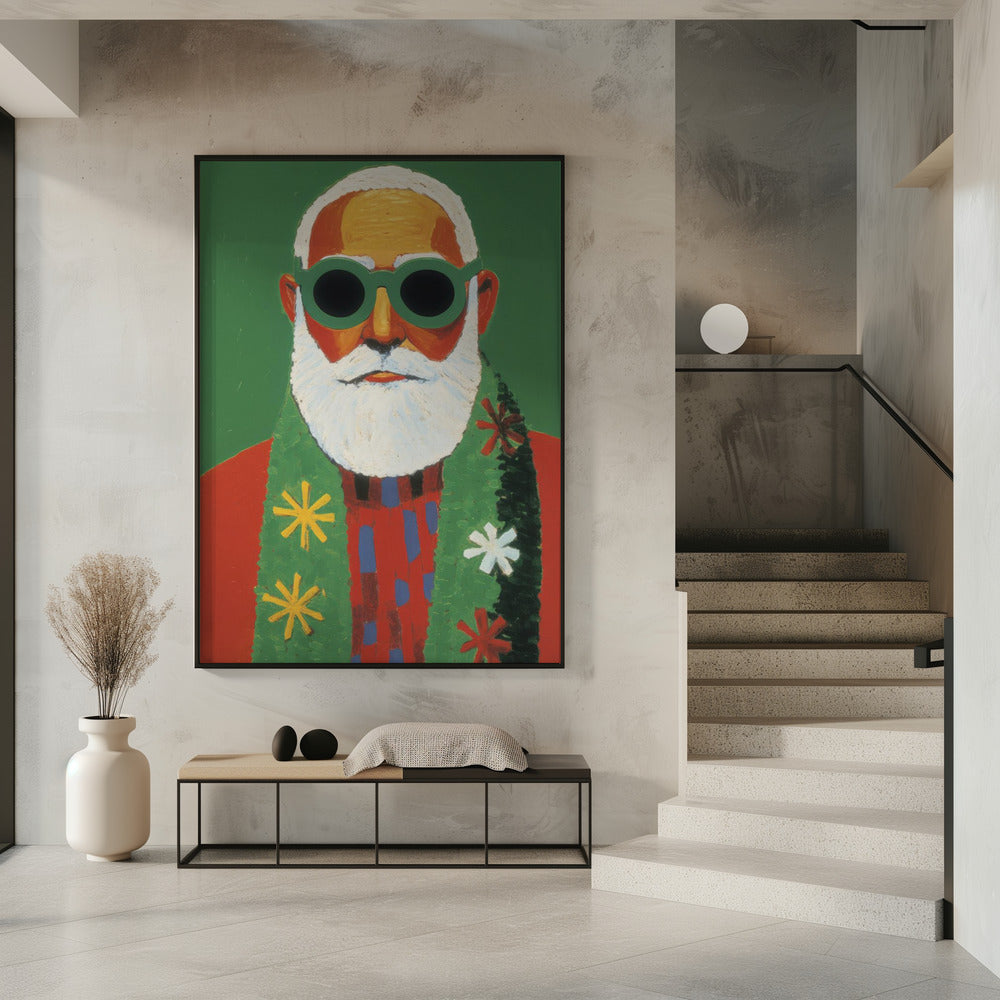 Sunny Santa Style | Poster