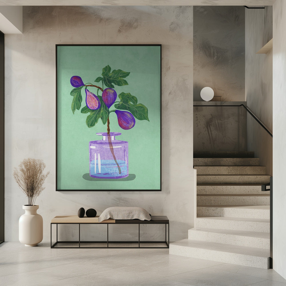 Feigenzweig in Vase | Poster